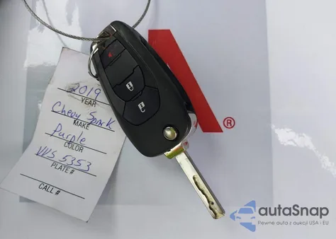 2019 Chevrolet Spark 1Lt Cvt из США, поврежденный, VIN KL8CD6SA5KC771736